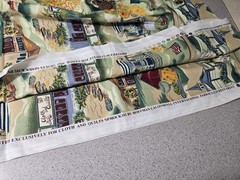 Hoffman California Fabrics Cloth And Quilts Screen Print Hershey Center 2.9 Yard