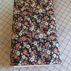 Yard, Small Floral, Flowers On Navy Blue Cotton $3.99 Ships ANY Amount Of Fabric