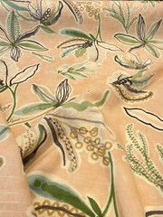 Watercolor P Kaufmann Sunny Daze Blush Pink Floral Fabric By the Yard