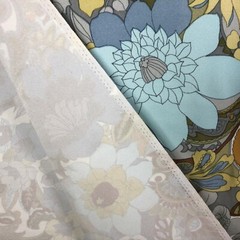 Vtg 60s 70s Skinner Material Fabric BOHO Spring Mills MOD Flower Power 130″