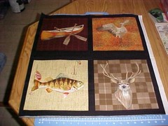 Fabric Cotton 23″X44″ SUNRISE RIDGE 8 Different Pictures Hunting Fishing 2017