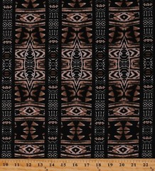 Jersey Knit Tribal African Exotic Native Brown Black 60″ Fabric by Yard D449.06