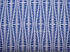 5 Yard Indian Blue Floral Hand Block Print Cotton Fabric Dressmaking Sewing Art
