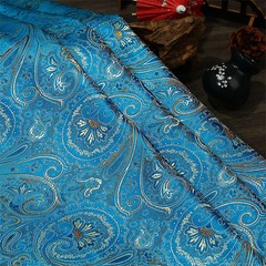 50x75cm Floral Whorl Damask Brocade Fabric for Upholstery Curtain Craft Supplies