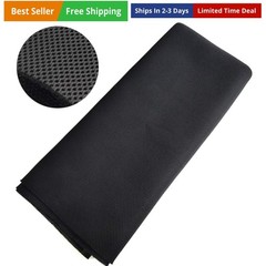 Speaker Grill Cloth Stereo Mesh Fabric for Speaker Repair, Black – 55 x 40 in…