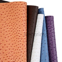 Neotrims Ostrich Skin Faux PVC PU Leatherette Fabric,Fat Square,Light Upholstery
