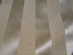 Ivory/Off White Stripe Woven Upholstery Fabric Remnant 54″ x 6.5 yard pc