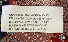 Cranston Print Works Bird Fabric-Japanese Women-6 Prints Bundle-6.5+ Yards