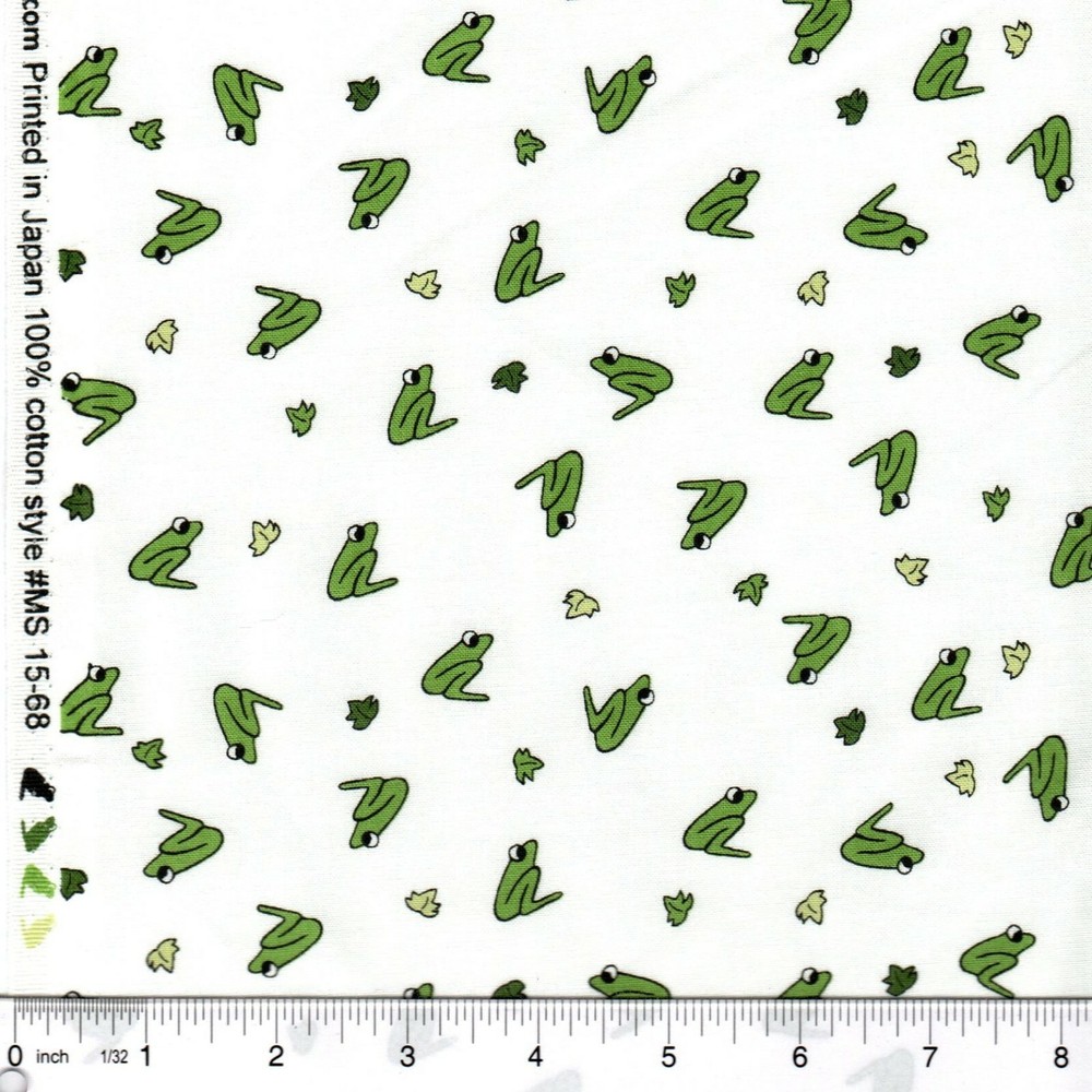 1 meter Frog Prince Fairy Tale 100% Cotton Fabric Last one! 40 inches piece