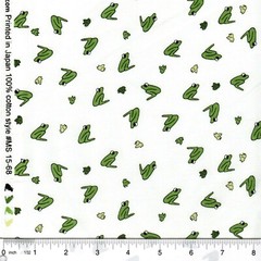 1 meter Frog Prince Fairy Tale 100% Cotton Fabric Last one! 40 inches piece