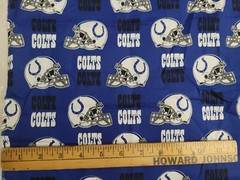 Indianapolis Colts Football-NFL-100% Cotton Woven Quilt Fabric-1/3 Yd.-17.5″x29″