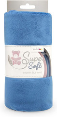 Plush Fabric | Solid Dusk Blue Minky Fabric for Sewing | Super Soft Cuddle Mater