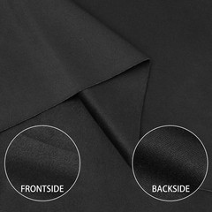 1 Yard Black Velvet Upholstery Fabric Soft Home Decor Sofa Chair Cushion