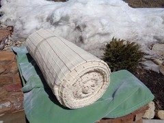 NEW $399 Full Roll 100%-Cotton Fabric Heavy Nap Cream / Burgandy 62″ Wide L@@K !