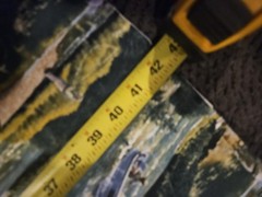 62 X 42 fisherman fishing boat lake Hunting Fabric