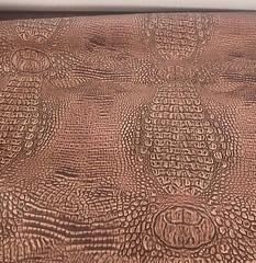 Redwood alligator embossed Vinyl Leather Faux upholstery