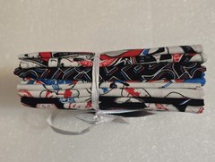 Star Wars Fat Quarters Bundle 5 Pieces 18×21 in. Empire Rebels NEW Disney