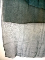 Antique Japanese Kaya Hemp Fabric Deep Green 90x290cm Boro Textile Remake