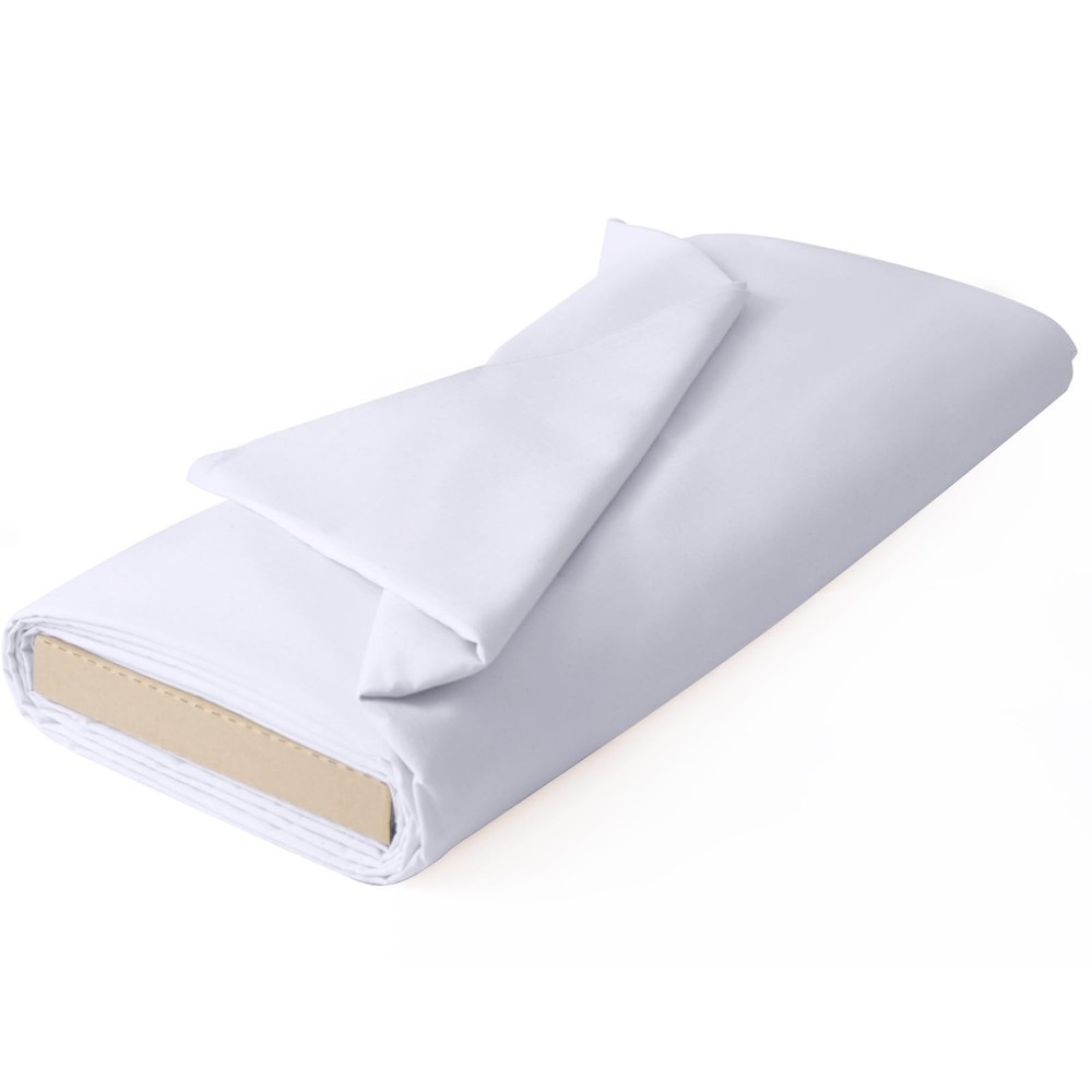 57 Inch 100% Cotton Muslin Fabric, 5Yard Bleached Muslin Linen Fabric by The …