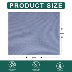 73×80 Inches Double-Sided Anti-Slip Carpet, Premium Vinyl Anti-Skid Fabric, R…