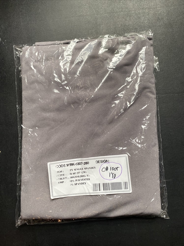 DARK GRAY Spandex Fabric 1 Yard