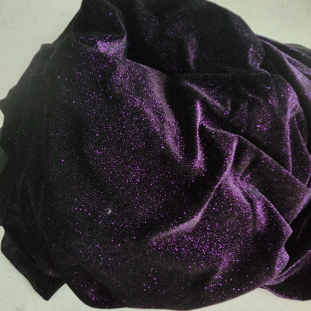 Sparkly Velour Stretch Fabric Dress Costume Dance Fabric 60’× 4 YDS