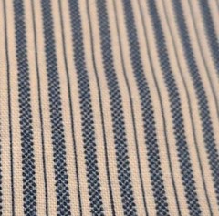 26″ X 40″ Yard Vintage Striped Marcus Brothers Textiles Cotton Fabric Blue White