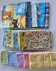 Cats Dogs Fish And Other Fabric Bundle 15 Fat Quarters Novelty