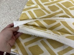 Designer Remnant Yellow & Cream 118” X 54” Bright Fun