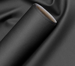 Marine Vinyl Fabric Full Grain Faux Leather Black Matte Bycast65 Vinyl Fabric