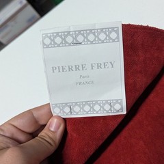 Lot of 2 Pierre Frey SOHO Uni & SOHO Marbre Fabric Remnant Both 34 x 26 inches