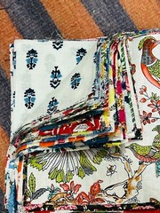 Remnants Fat Quarters Bundles Cotton Paisley Craft Floral Cotton Fabric,Scraps