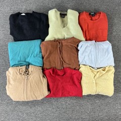 100% Cashmere Sweaters Scarf Lot of 9 Flawed Bundle Crafters Cutters Fabric DIY