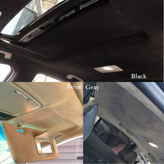 88″x 60″ Headliner Fabrics Black Material Cars Upholstery 1/8″ Foam Backing DIY