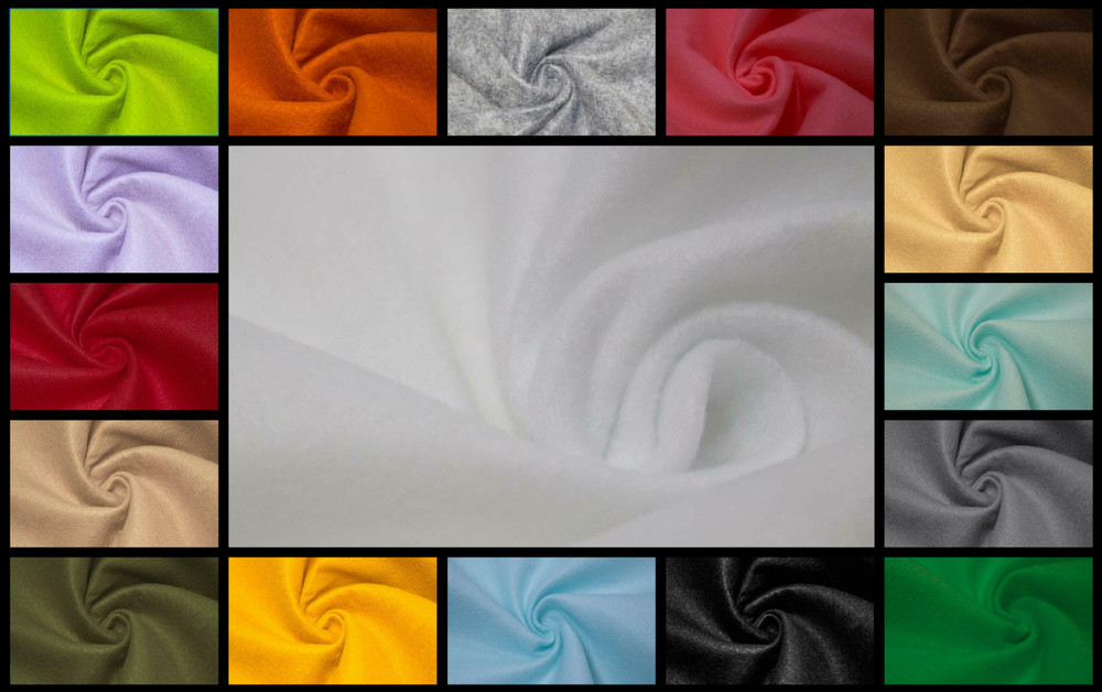 72-Inch Wide 1/16” Thick Acrylic Felt Fabric for Arts & Crafts, Kids DIY Project
