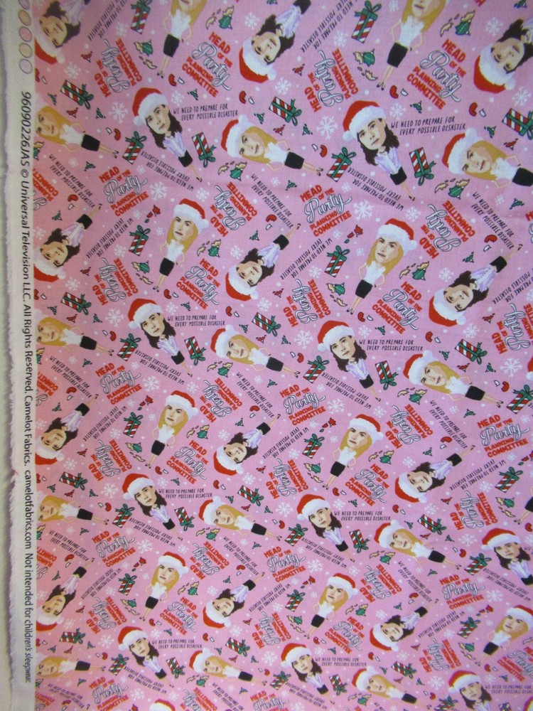 “The OFFICE” Camelot Fabrics CHRISTMAS PARTY Cotton Fabric SBTYX43″ NEW