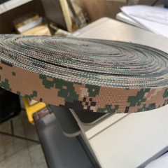 Digital Camouflage Webbing Non-elastic Edging Strips Bag Strap f DIY 2.5cm Width