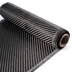 5/10 FT x 8” Real Carbon Fiber Fabric Cloth Roll 3k 200gsm Twill Weave Black