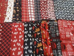 Assorted Woodsman Flat Fold Assortment 8, 16, 24, or 32 Yards Bundle Cotton Fabr