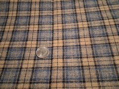 Multicolored Plaid Wool Blend Fabric 60″ X 45″