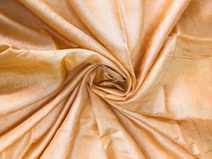 Pure Tussar Sari, Silk Fabric 5 Yard, Recycled Natural Vintage Fabric TSS3312