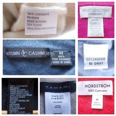 Flawed 100% Cashmere Sweater Lot 7 Crafting Bundle Scrap Cutter 2lb 14.9oz