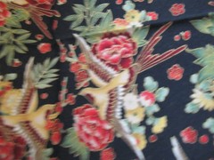 Robert Kaufman Fabrics Imperial Collection Black ORIENTAL COTTON FABRIC 1YX42