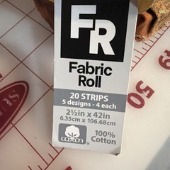 Jelly Roll 2.5 X 42” Brown Rust Metallic Gold Cotton Fabric Roll