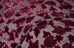 2.6 yd/ Vintage Silk velvet Devore fabric Luxury Silk Uzbek Oriental cloth