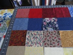 43 SQUARES 5 X 5 CHARMS NO 2 ALIKE ALL DIFFERENT 100% COTTON