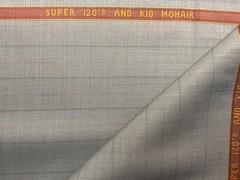 S.T. Dupont Light Gray 70% Super 120s & 30% Mohair English Suiting 3.2m 230g/m