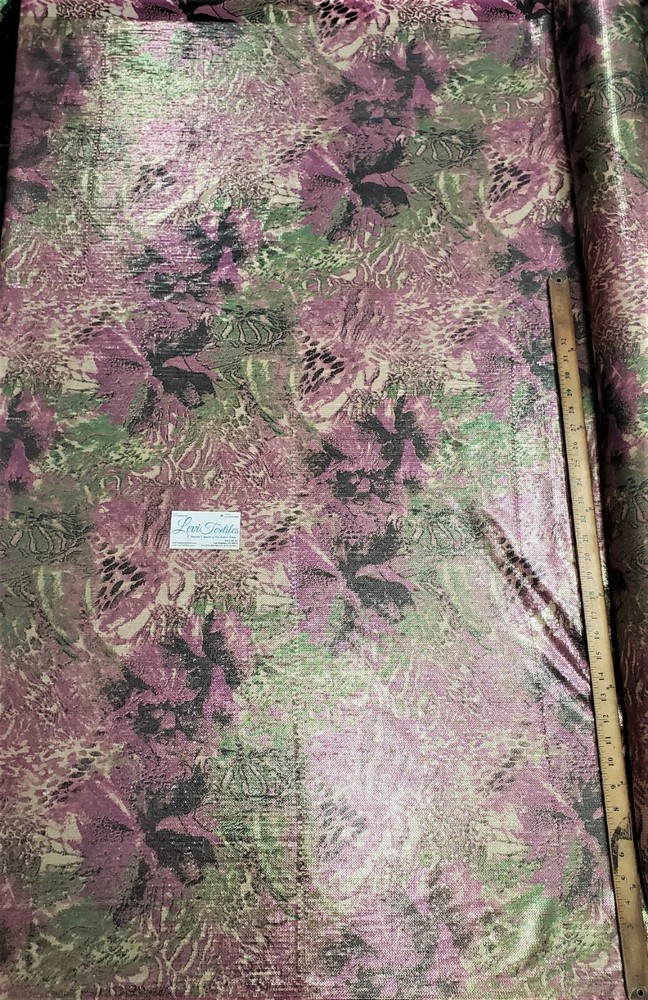Digitally Printed Stretch Sequin on Spandex Fabric Sold BTY “Pink Safari”