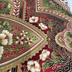 Robert Kaufman Holiday Flourish Medallion Cotton Quilting Fabric 1.8 Yd X 42″