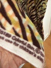 Colorful Zebra Animal Print 60” X 108” By Colorful Skin Premium Fleece